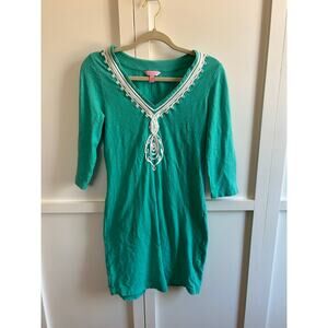 Lily Pulitzer Tidewater Tunic Dress Teal Medium
